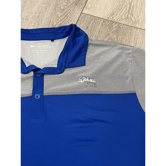 Torrey Pines San Diego Columbia Golf Polo Shirt Preppy Mens 2XL Casual Blue - Picture 2 of 7